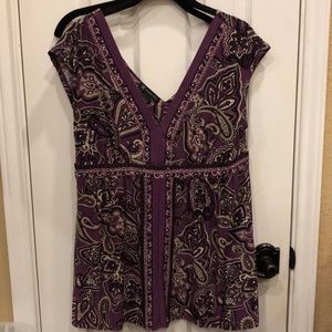INC pretty purple top
